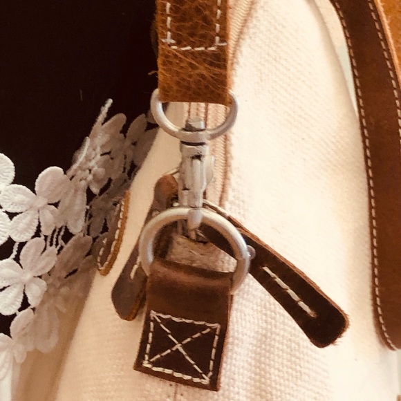 Le Papillon canvas and leather crossbody - Picture 6 of 16